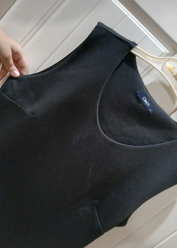 Siyah V Yaka elbise - Görsel 2