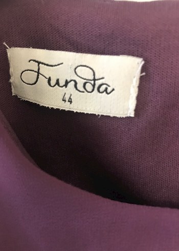 Mor Uzun Kollu V Yakalı Kadın Abiye Elbise - Görsel 2