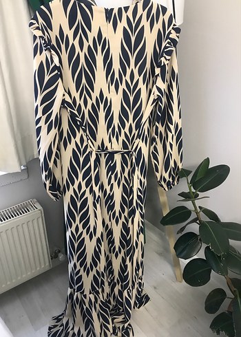 Kadın Uzun Kollu Pilili Uzun Elbise - Görsel 3