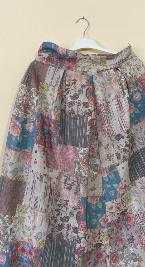 Bohem Çok Renkli Uzun Kloş Etek - Görsel 2