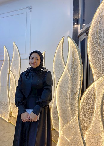 Siyah Uzun Kollu  Elbise - Görsel 2