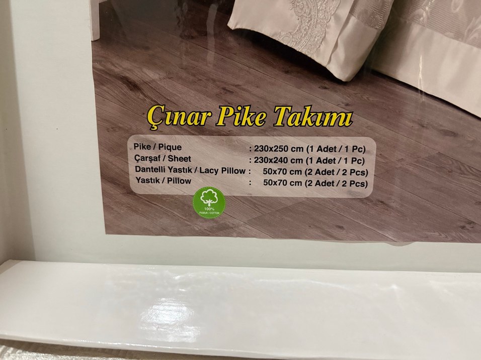 Çeyizlik Çift Kişilik Pike Takımı - Görsel 3