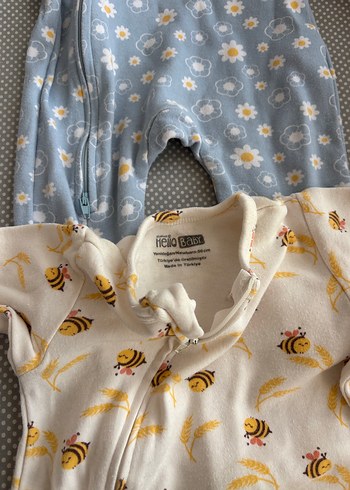 Uzun Kollu Fermuarlı  Bebek Tulumları - Görsel 2