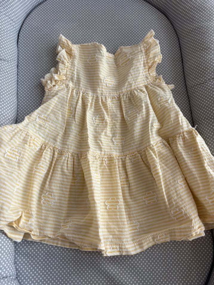 Sarı kuş bebek elbise - Görsel 2