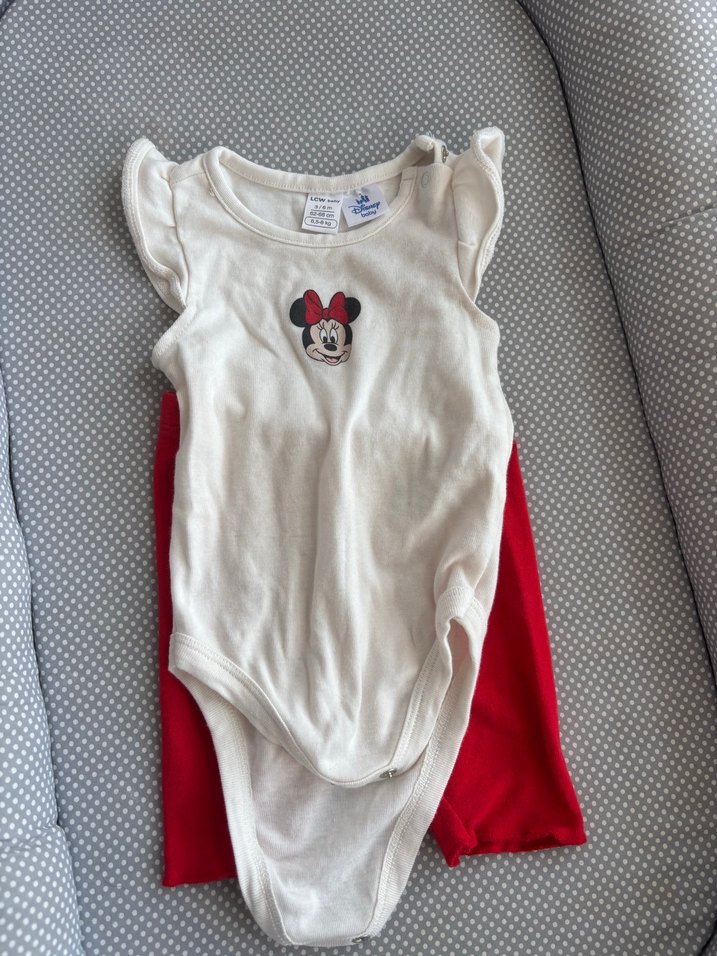 Kısa Kollu Kız Bebek Takımı Minnie Baskılı - Görsel 2