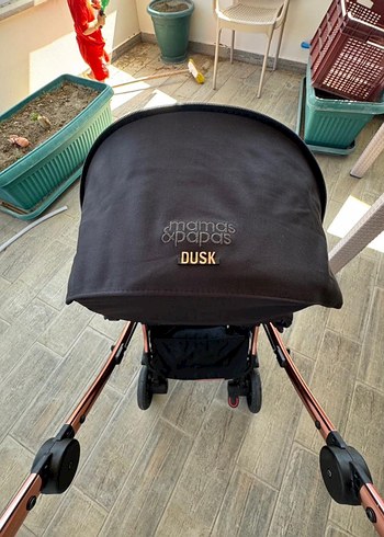 Mamas Papas Airo Cosmo Siyah Gül Altın Bebek Arabası - Görsel 6