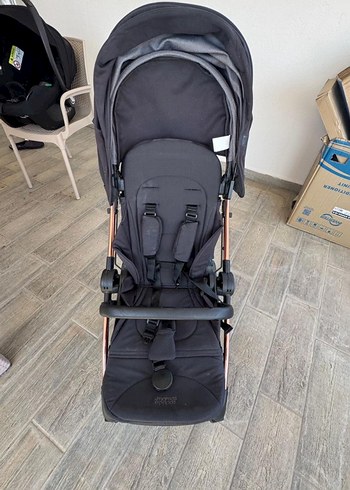 Mamas Papas Airo Cosmo Siyah Gül Altın Bebek Arabası - Görsel 4