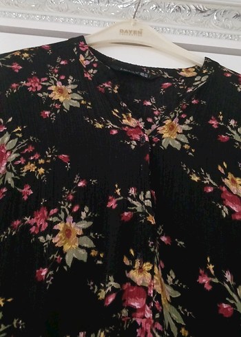 Çiçek Desenli Uzun Bohem Elbise - Görsel 4