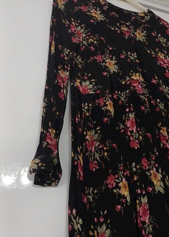 Çiçek Desenli Uzun Bohem Elbise - Görsel 2