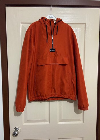 Turuncu Yarım Fermuarlı Dinamik Sweatshirt - Görsel 2