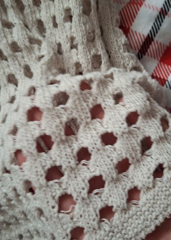 Bohem Stil Örgü Kadın Kazak - Görsel 3