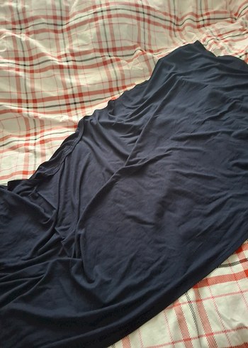 Kadın lacivert penye şal - Görsel 2