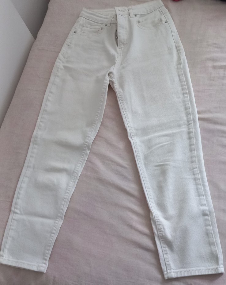 Beyaz kot pantolon 26 beden - Görsel 2