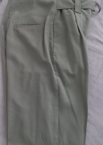 Fıstık yeşili kemer detaylı kumaş pantolon 
36 beden - Görsel 3