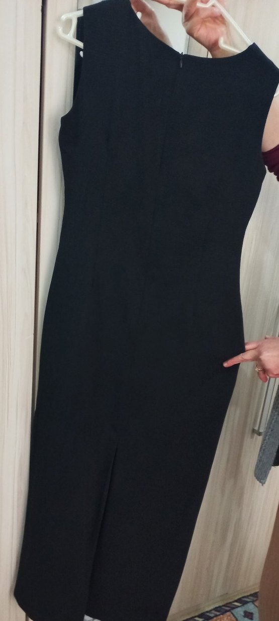 Abiye düz siyah elbise ceket takım 42 beden - Görsel 2