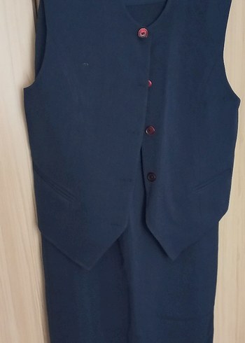 Blaizer ceket yelek uzun kalem etek takım - Görsel 2