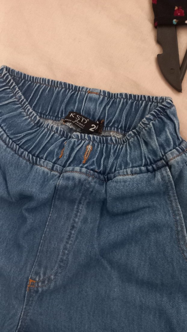 Cep detayli paçası lastikli kot pantolon 29 beden - Görsel 2