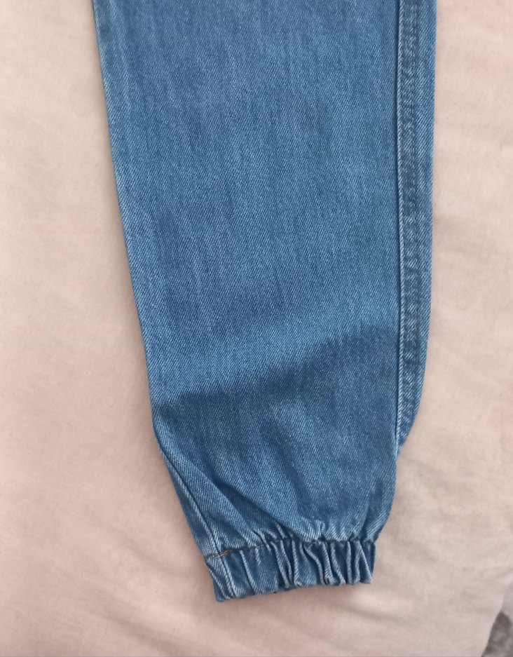 Cep detayli paçası lastikli kot pantolon 29 beden - Görsel 3