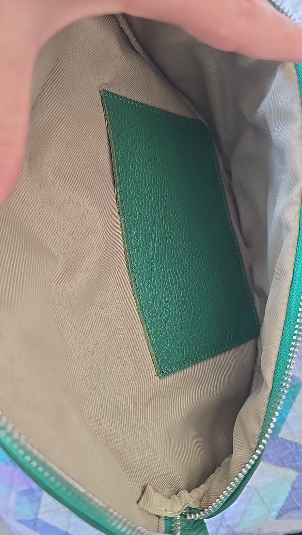 Yılan Desenli Yeşil Çanta - Görsel 5