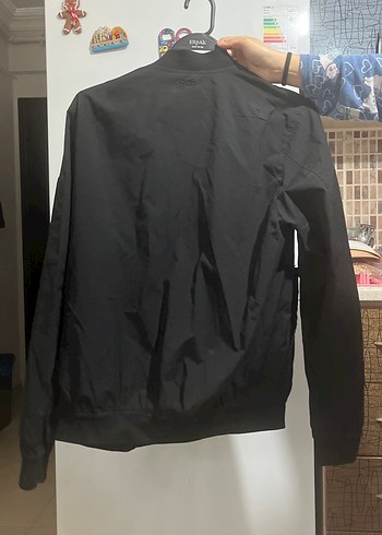 Siyah Fermuarlı Kadın Midi Ceket - Görsel 2