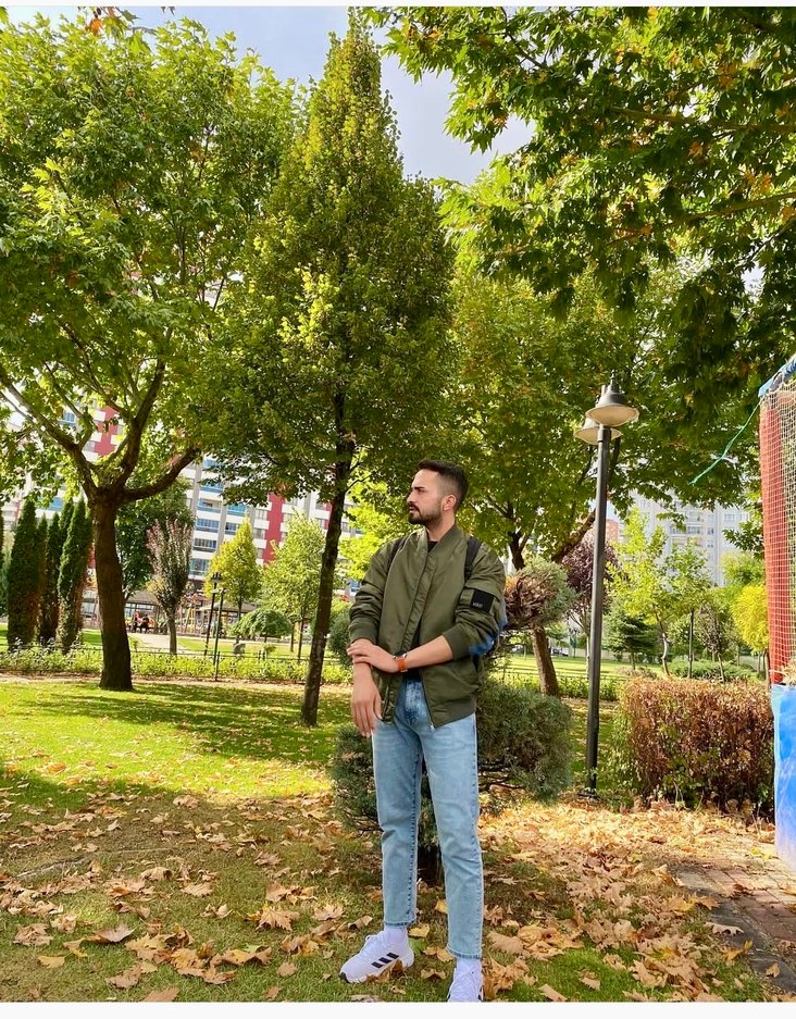 Haki Renkli Bomber Ceket - Görsel 2