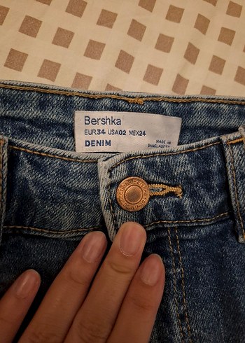 Bershka bershka kot şort mini