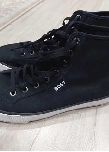BOSS Kidswear Boss Siyah Kanvas Sneaker