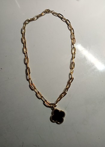 Gold Zincir Detaylı Midi Kolye ve saat - Görsel 2