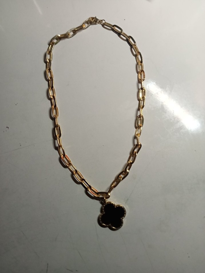 Gold Zincir Detaylı Midi Kolye ve saat - Görsel 2