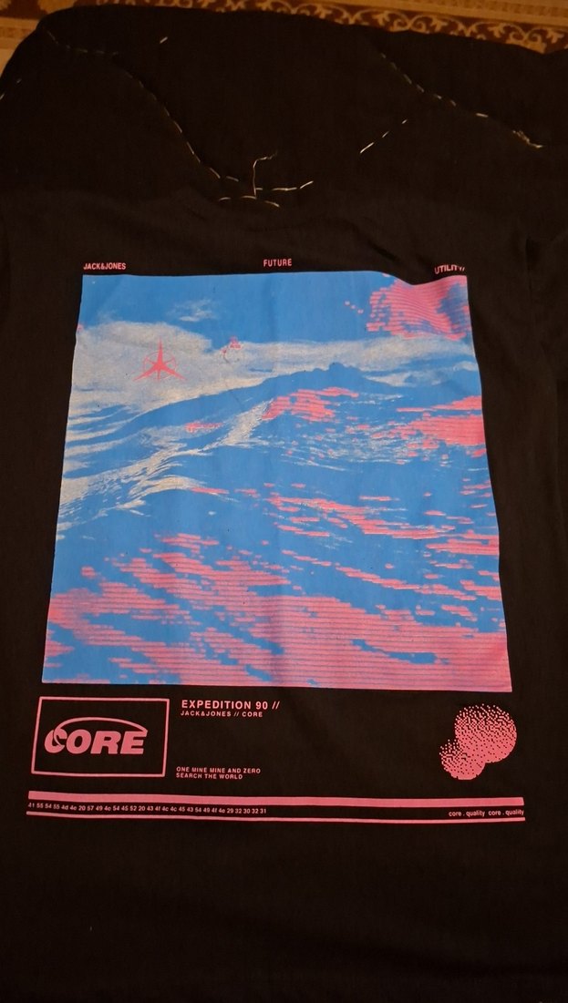 Kadın Sırt Baskılı Siyah T shirt - Görsel 2