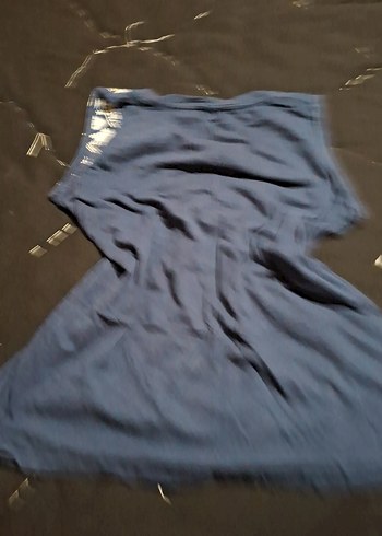 Nakışlı Taşlı Lacivert Bohem Sıfır Kol Bluz - Görsel 2