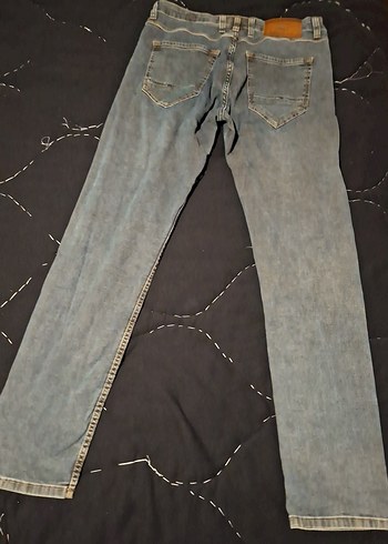 Gri Erkek Regular Fit Denim Pantolon - Görsel 5