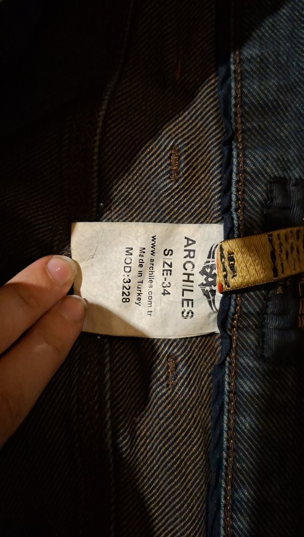 Gri Erkek Regular Fit Denim Pantolon - Görsel 4