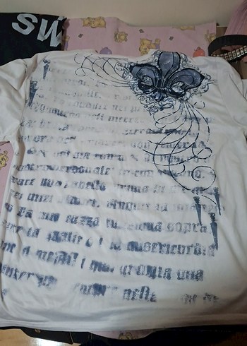 Mavi Baskılı Rock Punk T Shirt - Görsel 2