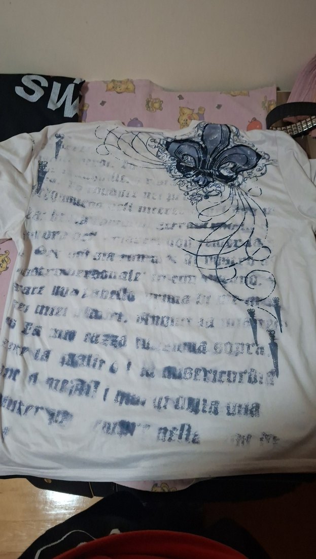 Mavi Baskılı Rock Punk T Shirt - Görsel 2