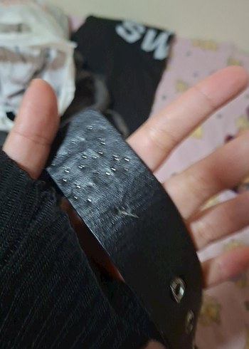 Zımbalı Siyah Kemer - Görsel 3