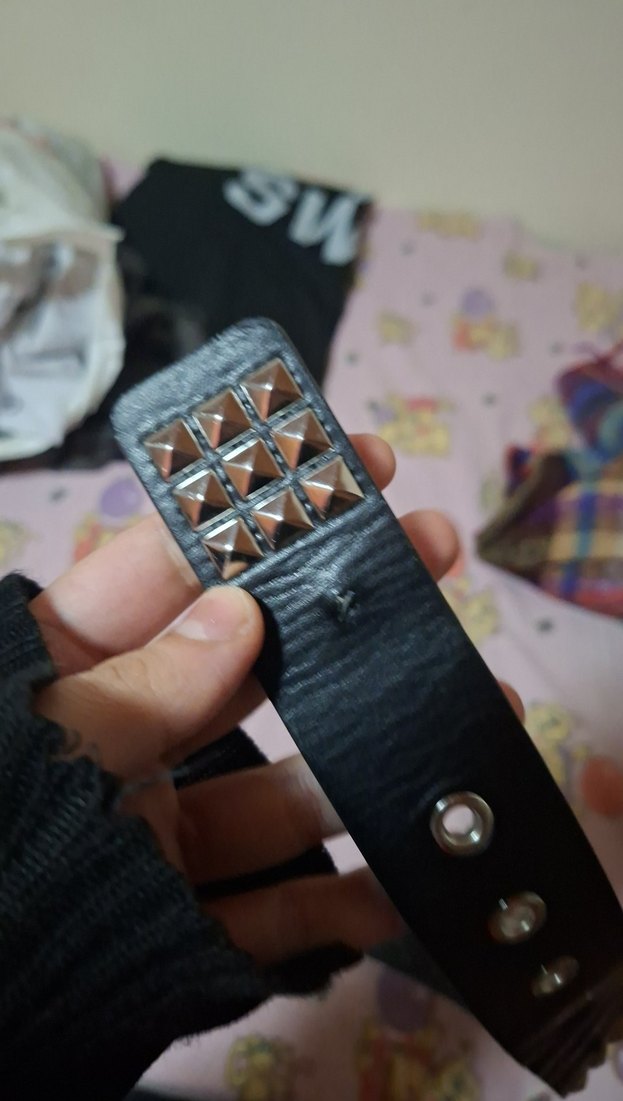 Zımbalı Siyah Kemer - Görsel 2