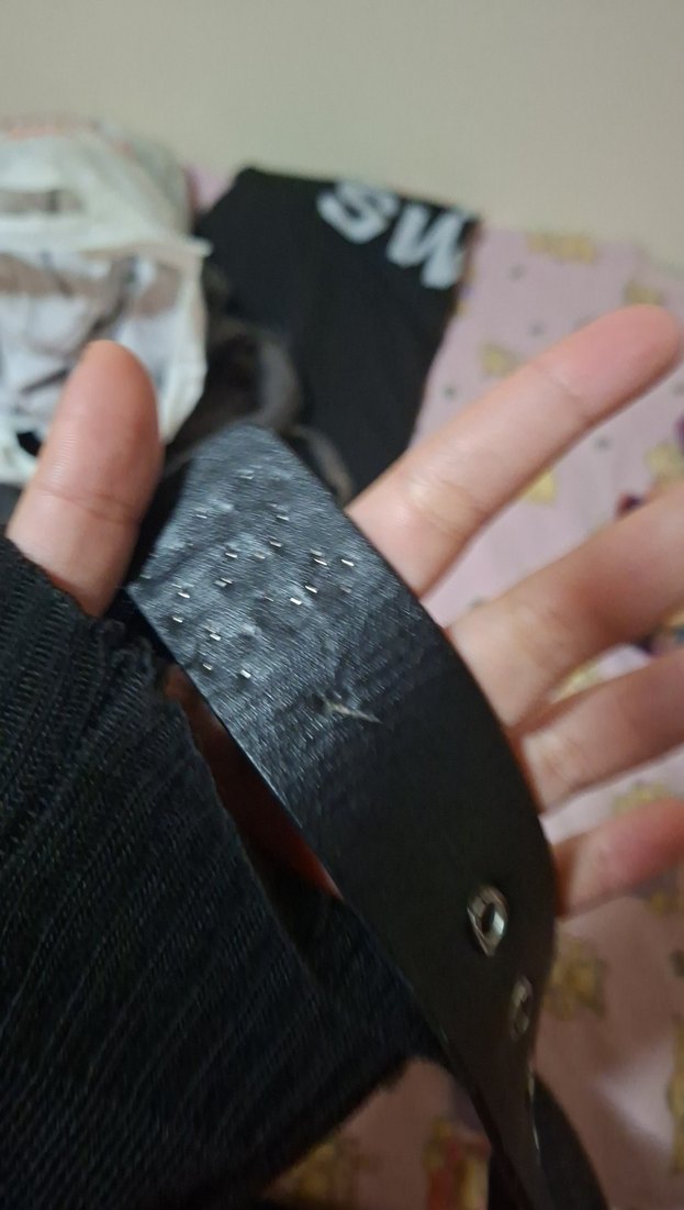 Zımbalı Siyah Kemer - Görsel 3