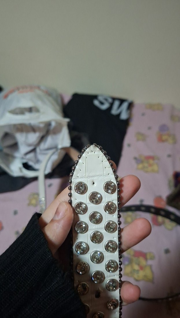 Kemer Gri Kafatası Desenli - Görsel 3