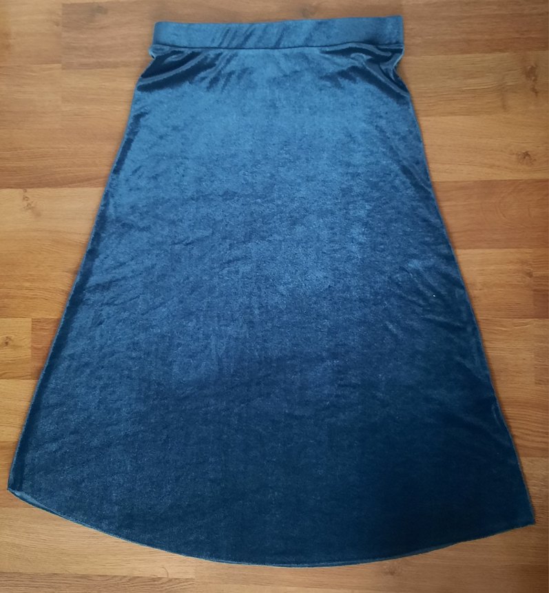 tchibo xl midi boy kadife Kadın Etek - Görsel 2