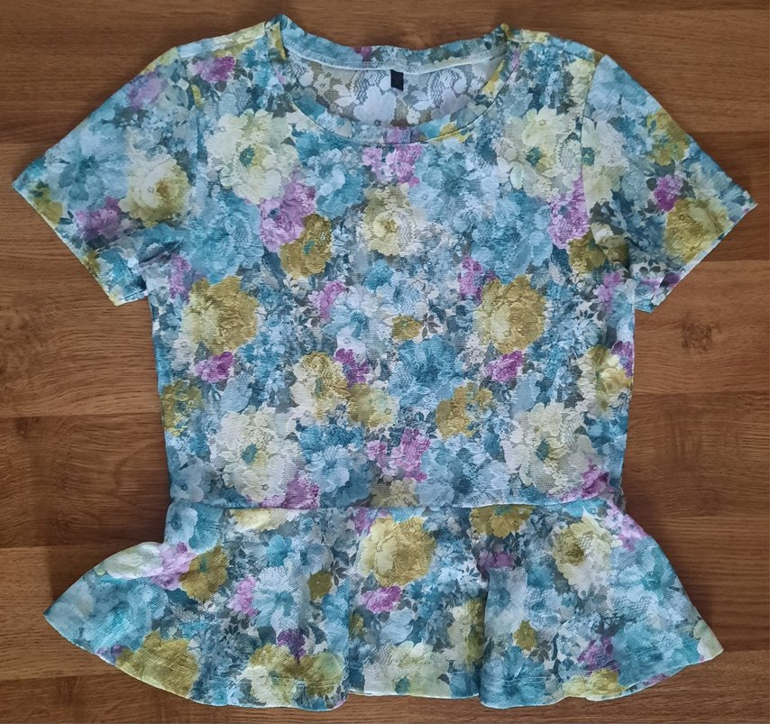 10-11 yaş volanlı bluz - Görsel 2