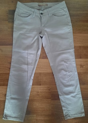 Bej Kadın Kumaş 39 beden Pantolon - Görsel 2