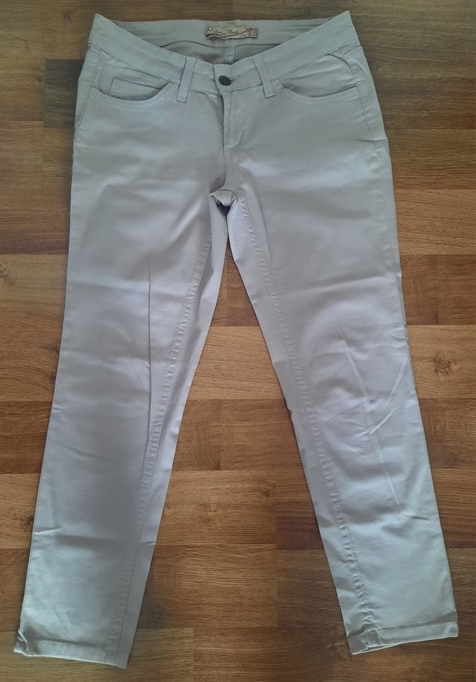 Bej Kadın Kumaş 39 beden Pantolon - Görsel 2