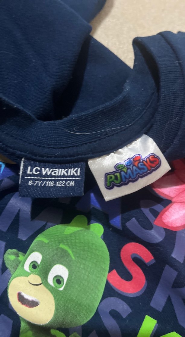 Mavi Baskılı Erkek Çocuk Pijama Üstü - Görsel 2