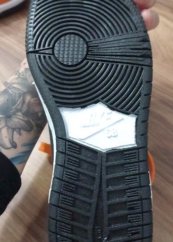 Turuncu Bağcıklı Kadın Spor Ayakkabısı - Görsel 3