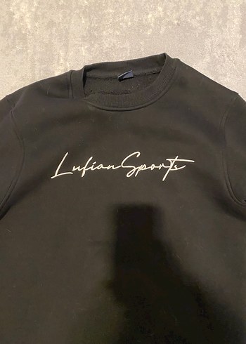 Siyah Erkek Sweatshirt Uzun Kollu Rahat Kesim - Görsel 3