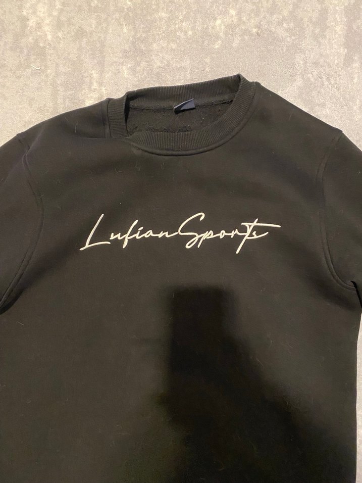 Siyah Erkek Sweatshirt Uzun Kollu Rahat Kesim - Görsel 3