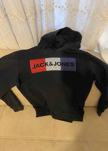Jack & Jones Siyah Kapüşonlu Erkek Sweatshirt - Görsel 2