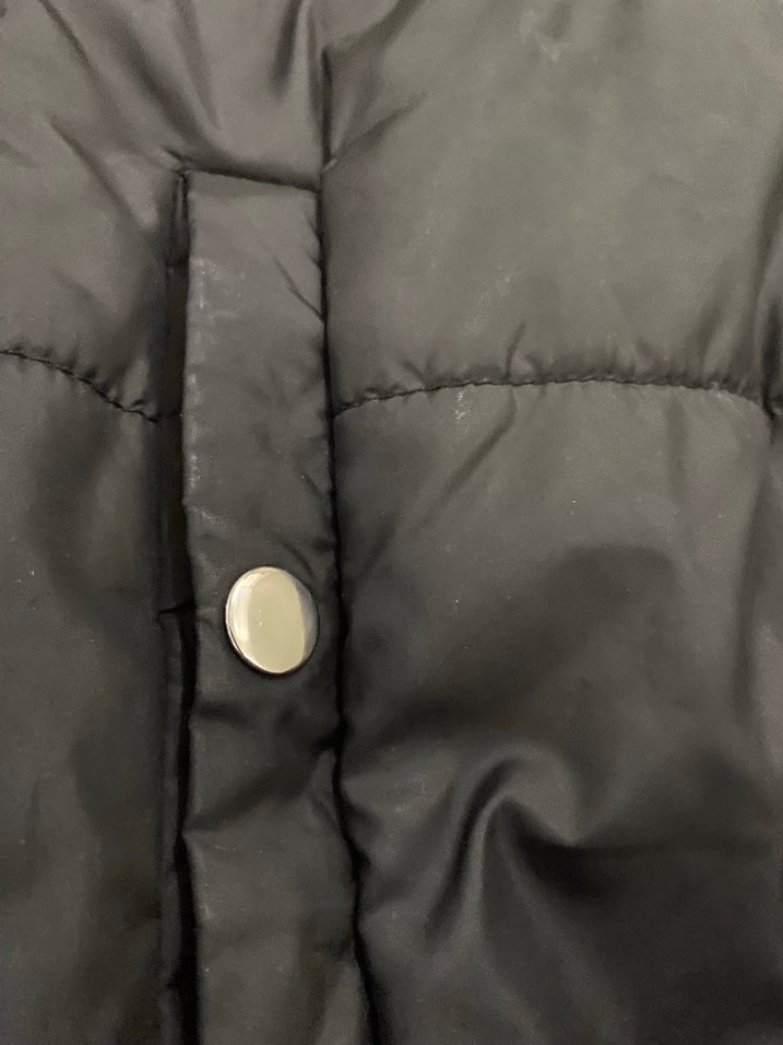 Kadın Siyah Kapüşonlu Kışlık Mont - Görsel 2