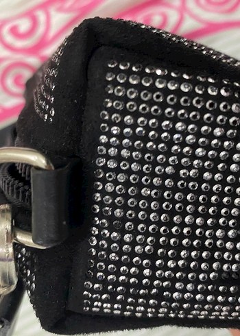 Parlak Siyah Yılan Desenli Kadın Çanta - Görsel 4